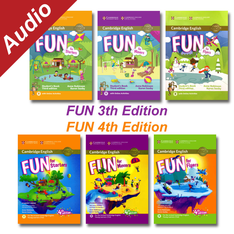 Cambridge English Fun For Starters - Movers - Flyers - tặng audio