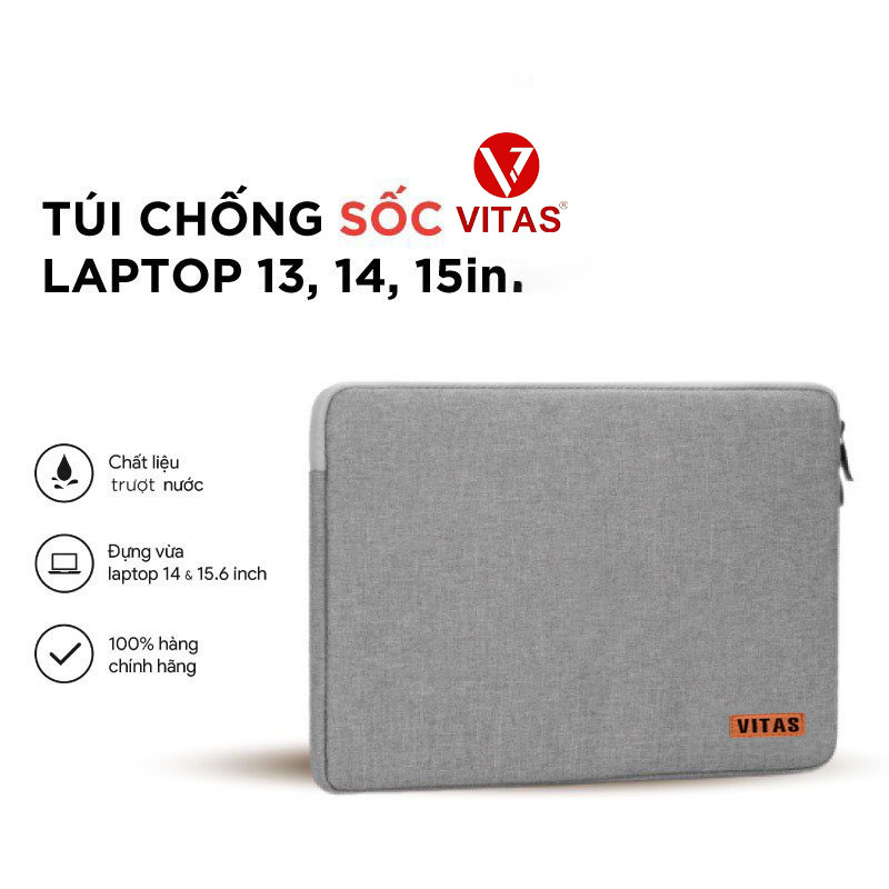 Túi Chống Sốc Bảo Vệ Laptop 13 inch -14inch- 15inch -17inch VITAS CS-001