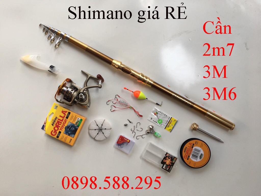Can cau ca Shimano Vàng Đồng Có Từ 2M7 Đến 3M6 Kèm máy Yumoshi Lc6000 Và phụ kiện tặng kèm -* Shimano giá rẻ Kính Chào Quý Khách