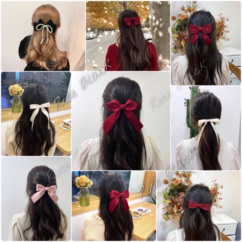 Kẹp tóc nơ tiểu thư