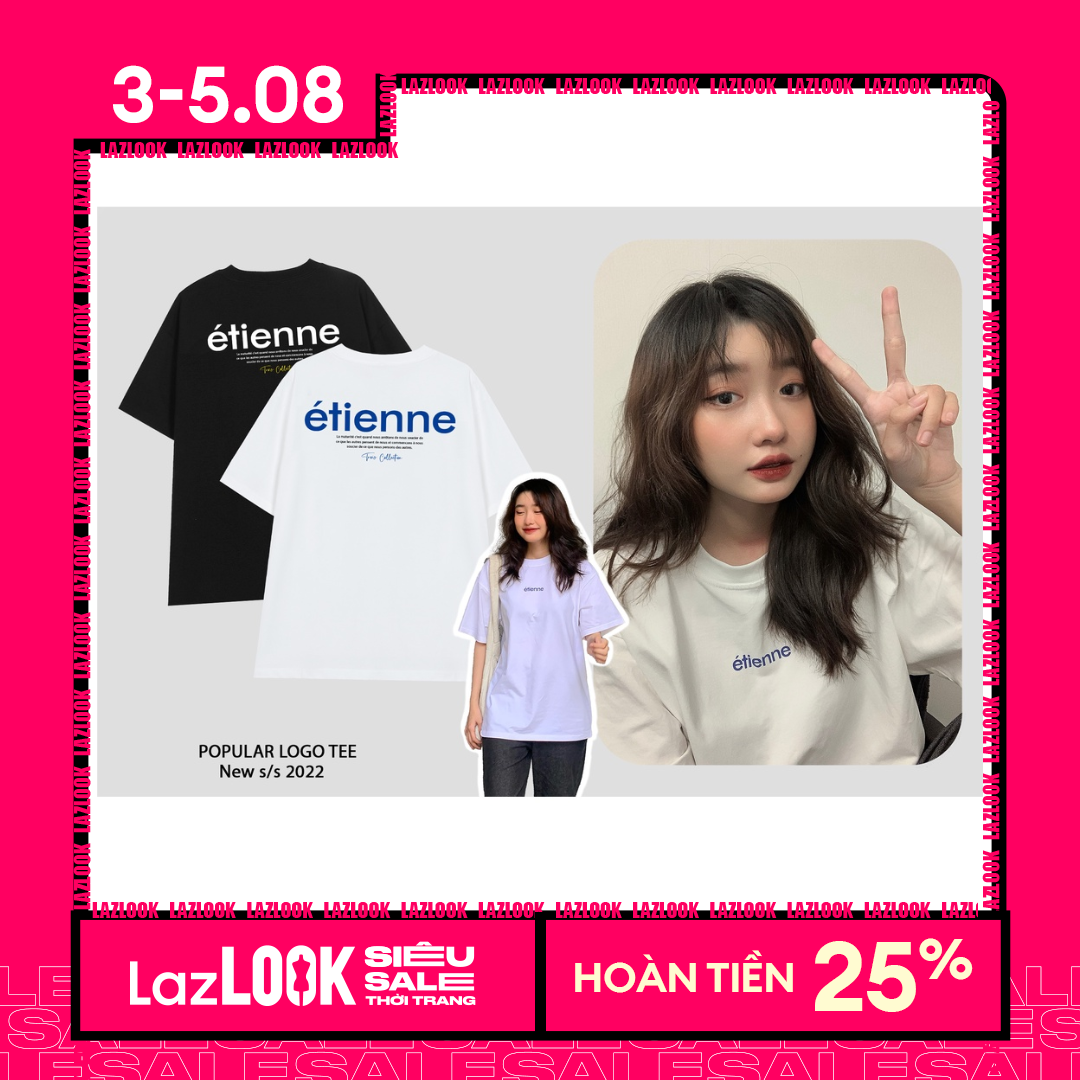 Áo thun étienne popular logo unisex form rộng cotton 100% 4 chiều cao cấp local brand