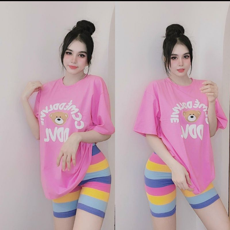Set áo phông kèm quần ngố