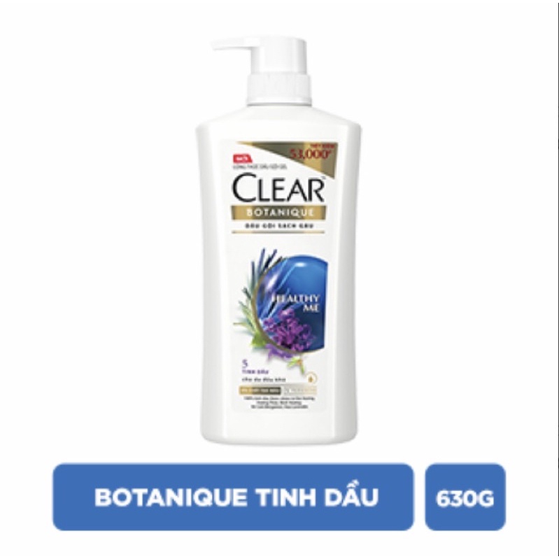 Dầu gội Clear Botanque tinh dầu 630g