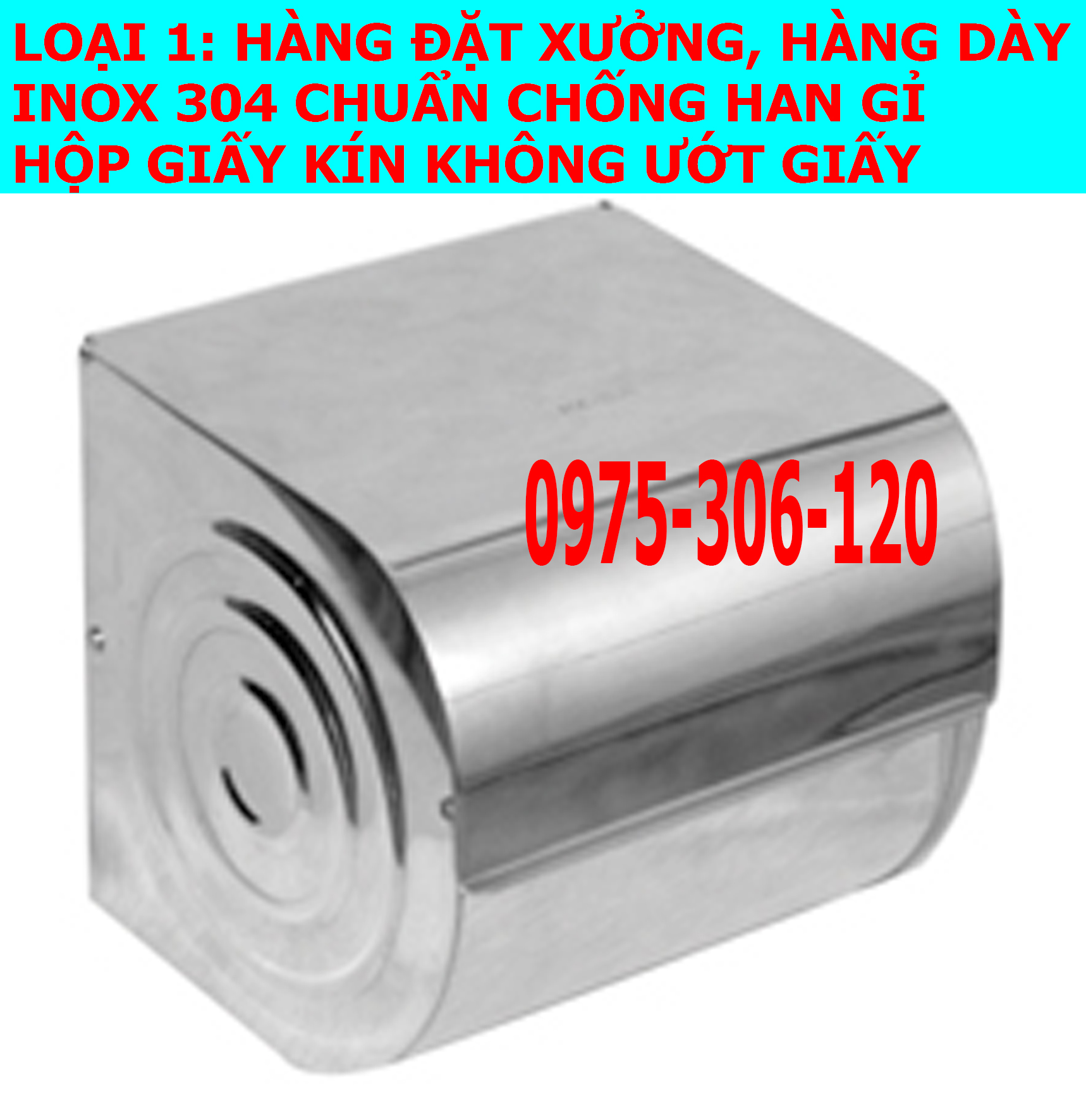 LOẠI 1-INOX DÀY Hộp Đựng Giấy Vệ Sinh 100% inox 304 gắn tường trong nhà tắm, nhà vệ sinh HG1 inox 304 chống han rỉ, hàng dày hộp giấy vệ sinh