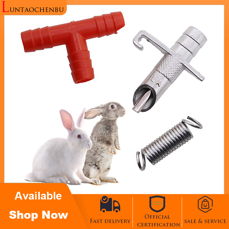 10 núm vòi thỏ uống nước crom - 10 van vòi uống nước tự động cho thỏ và chuột hamster - ống dẫn nước van vòi thỏ