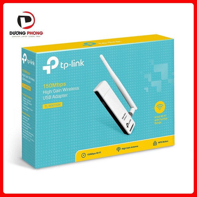 USB thu Wifi Tp-Link TL-WR722N Chuẩn N 150Mbps, chất lượng đảm bảo an toàn đến sức khỏe người sử dụng, cam kết đúng mô tả