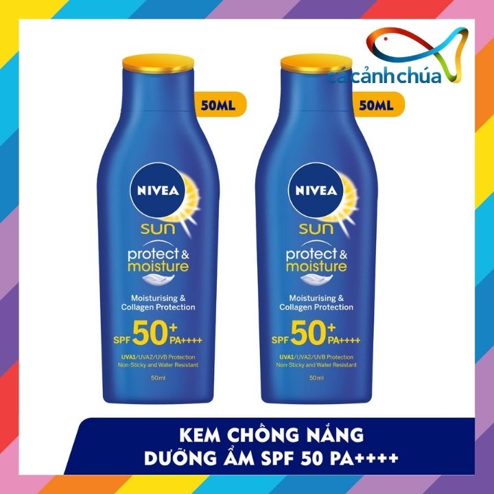Kem Chống Nắng Và Dưỡng Ẩm Toàn Thân Nivea SPF50 PA++ (chai 50ml) - Thái Lan