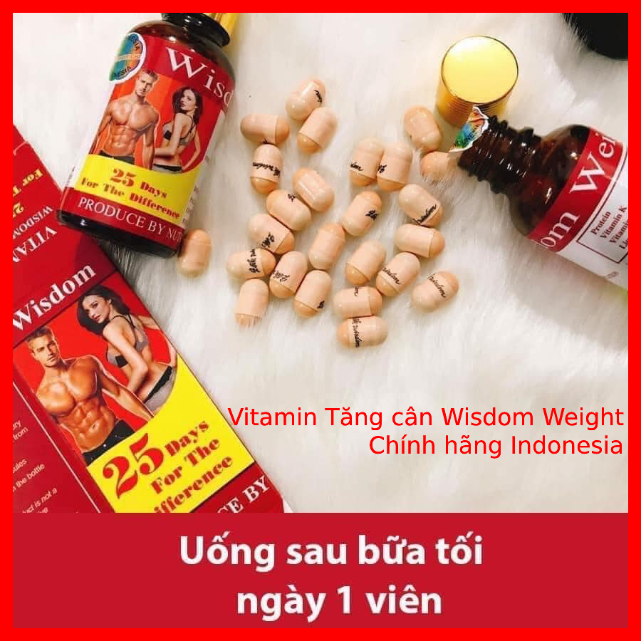 Vitamin tăng cân wisdom weight chính hãng indonesia