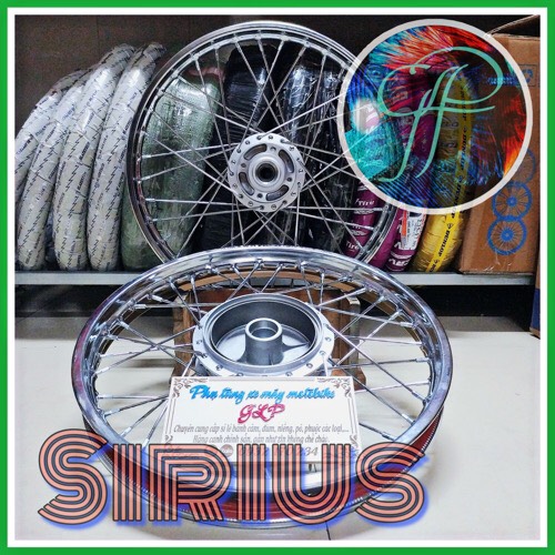 [HCM]Bánh căm Sirius Jupiter Taurus ex 2010 niềng Union 1.4/1.6 căm nova đùm zin theo xe.