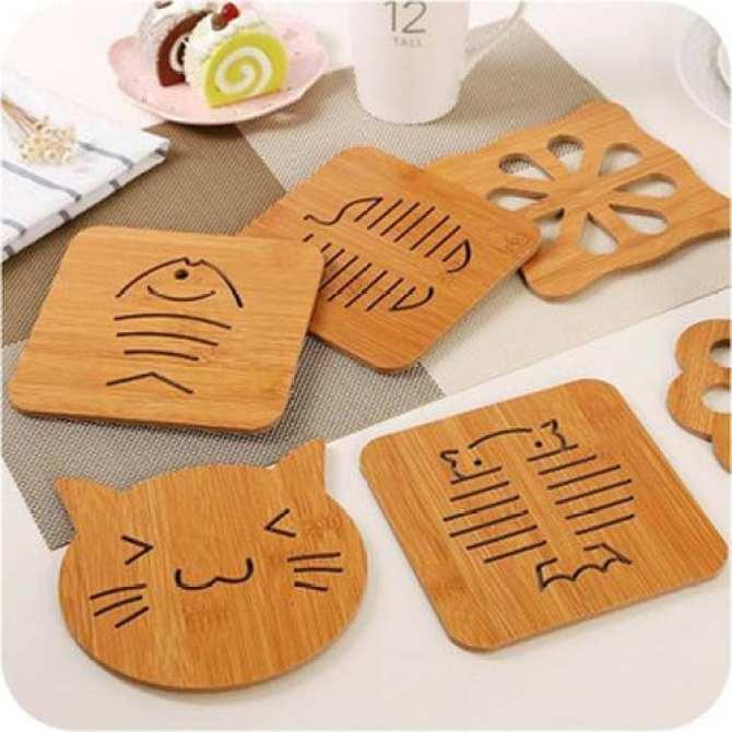 Đế lót nồi bằng gỗ chịu nhiệt