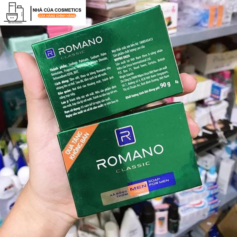 Xà bông cục Romano Classic 90g