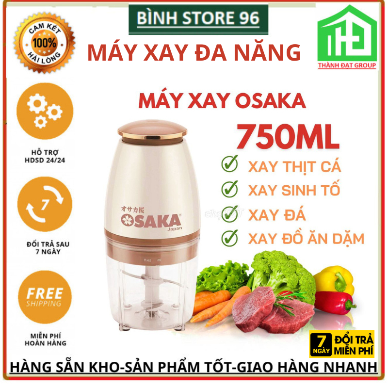 Máy xay sinh tố xay thịt cá xay đá chính hãng Osaka mẫu mới bảo hành 12 tháng