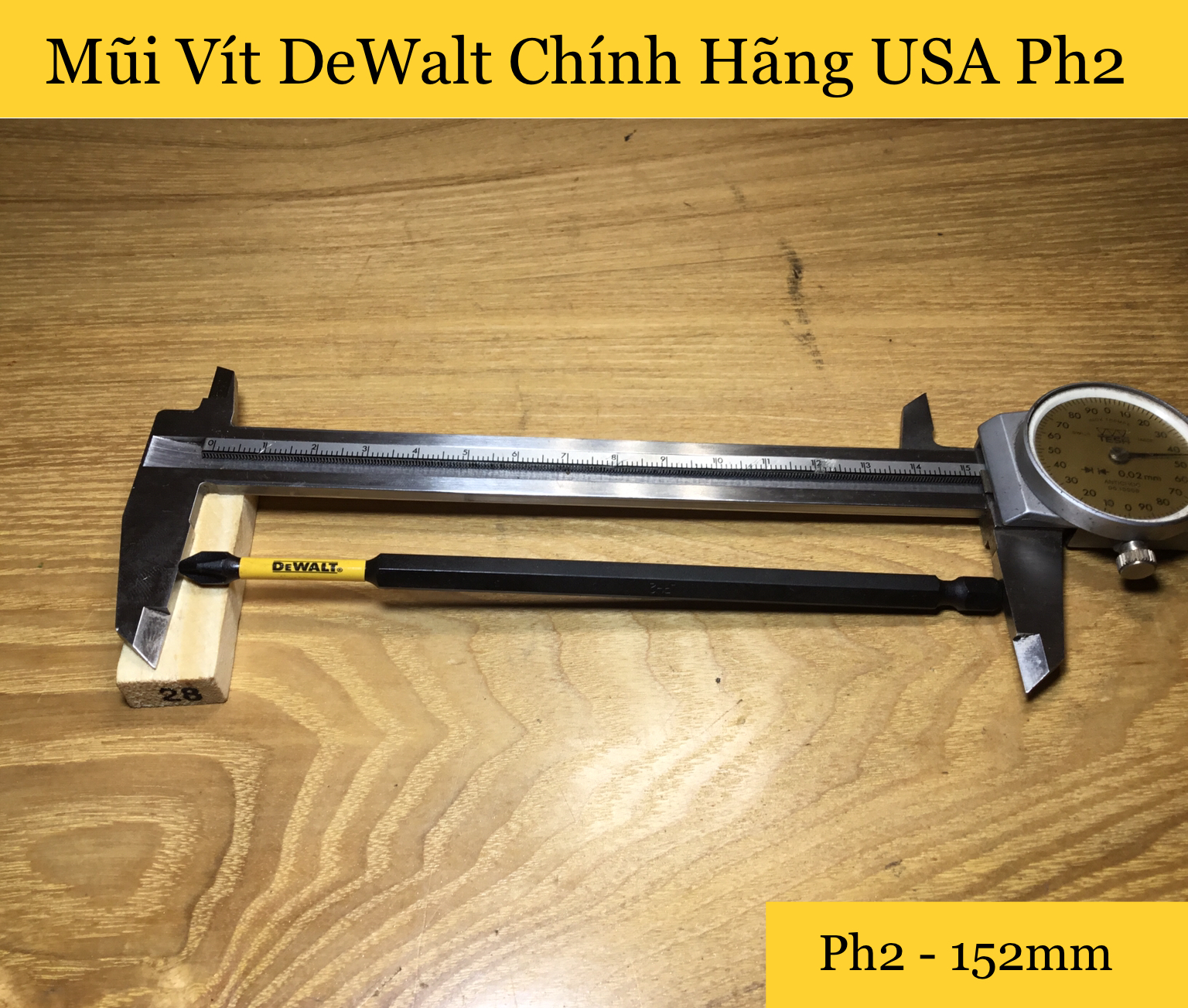 Mũi vít pake dewalt nhập khẩu ph2-152mm. có từ