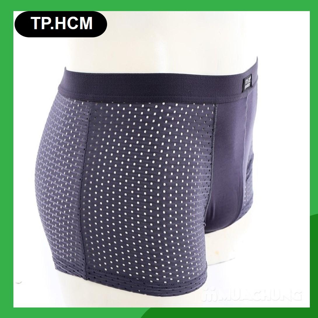Sunzin.HCM miễn phí   99k (1 chiếc) Quần SỊP ĐÙI NAM THÔNG HƠI CÓ LỖ- Hàng Nhật bản / Quần sì nam / quần lót nam / quần boxer nam / Sịp mens