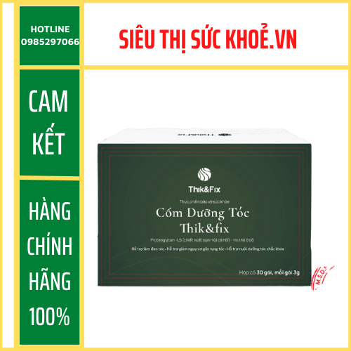 Cốm Uống Thik&Fix  Giúp mọc tóc giảm rụng dưỡng tóc chắc khoẻ