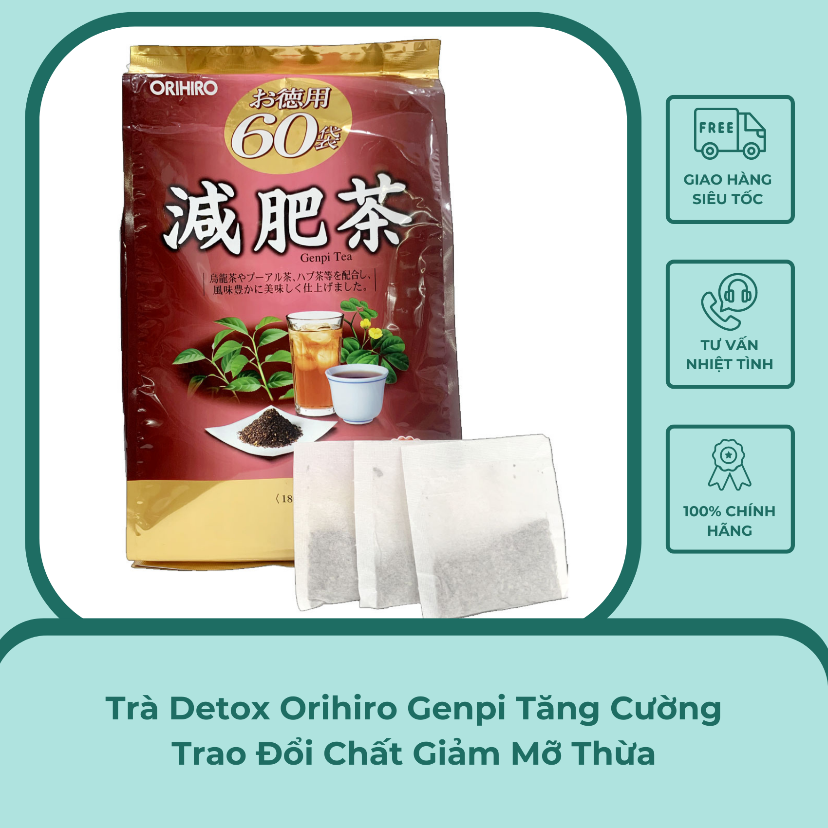 Trà Detox Orihiro Genpi Tăng Cường Trao Đổi Chất Giảm Mỡ Thừa - Xuân Nghi Store