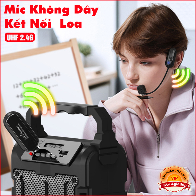 Mic không dây kết nối mọi loại Loa trợ giảng UHF 2.4G Shidu Aporo Takstar cho Giảng viên MC