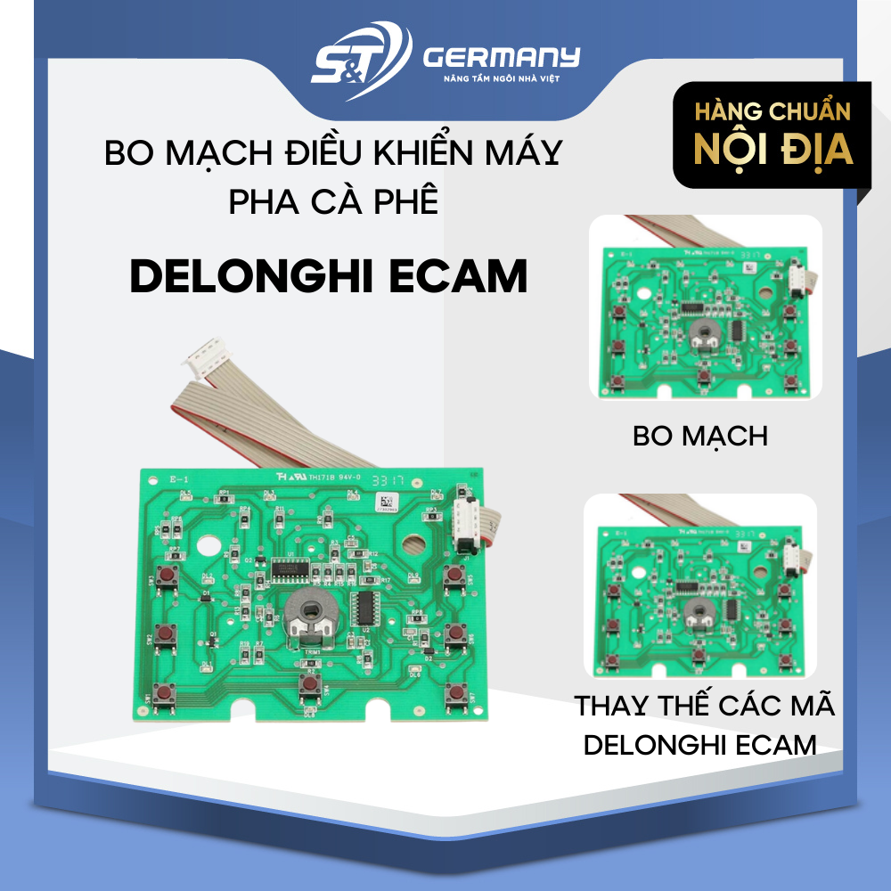 Bo mạch điều khiển máy pha cà phê Delonghi ECAM, phụ kiện máy pha cà phê Delonghi GST ELC  700095