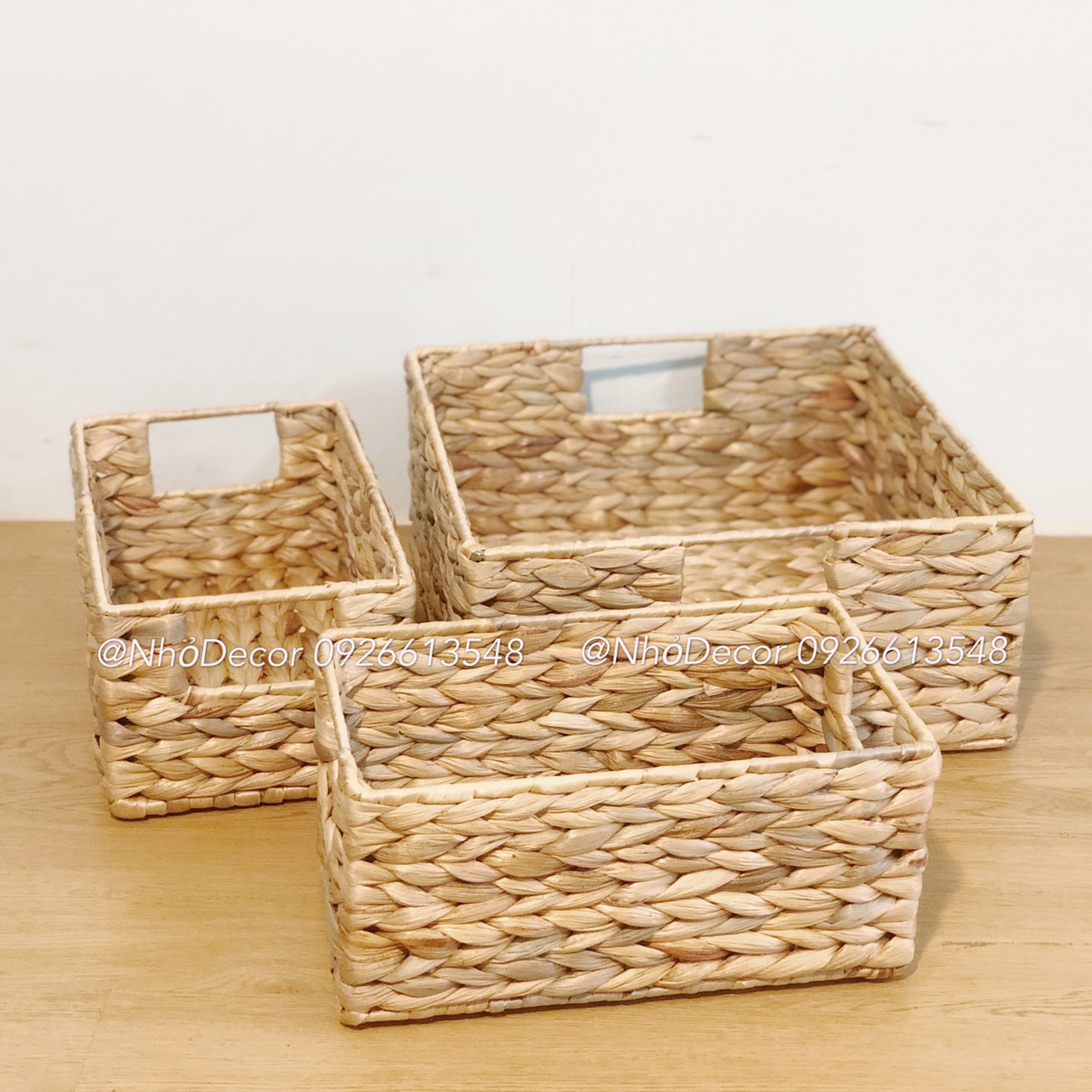 Khay lục bình đa năng đựng vật dụng gia đình trang trí decor