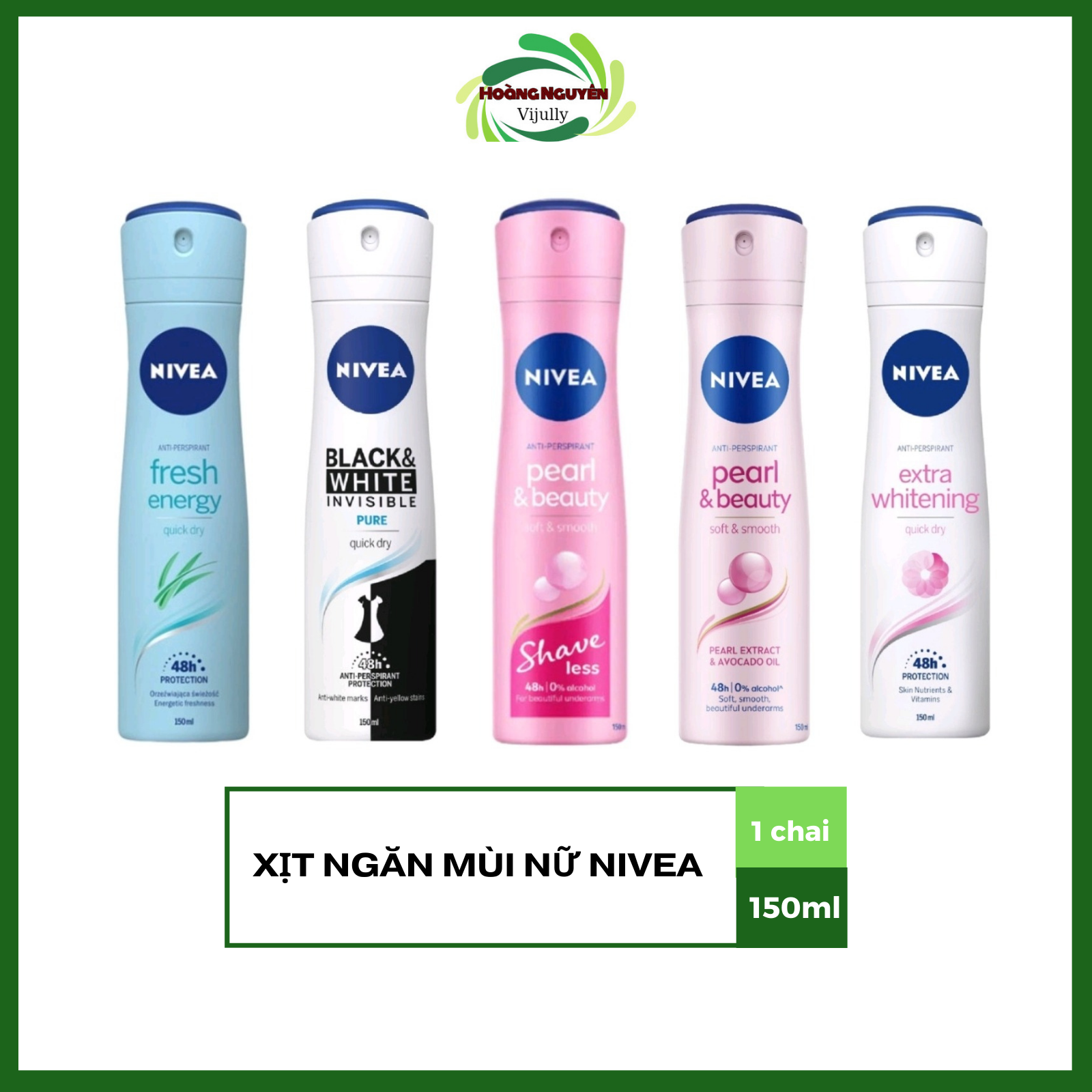 Xịt ngăn mùi nivea nữ chai