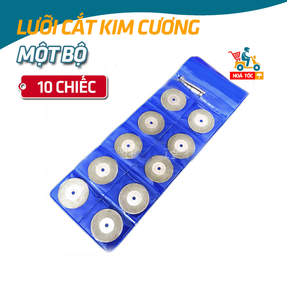 10 đĩa cắt lưỡi cắt lưỡi cưa phủ kim cương mini 20-40mm