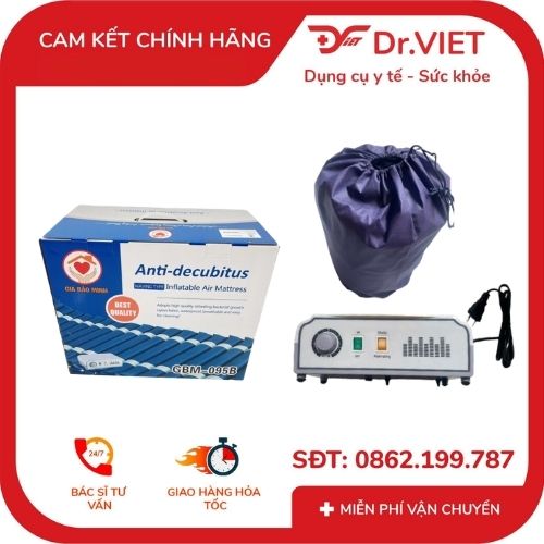 Đệm Hơi Chống Loét GBM-095B Kèm Máy Bơm Tự Động Hỗ Trợ Nằm Lâu Ngày
