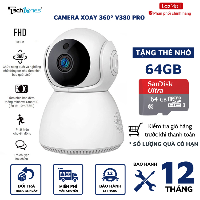 Camera ip wifi xoay 360° ezviz c6n 2mp 1080p - camera không dây theo dõi chuyển động hãng phân phối chính thức