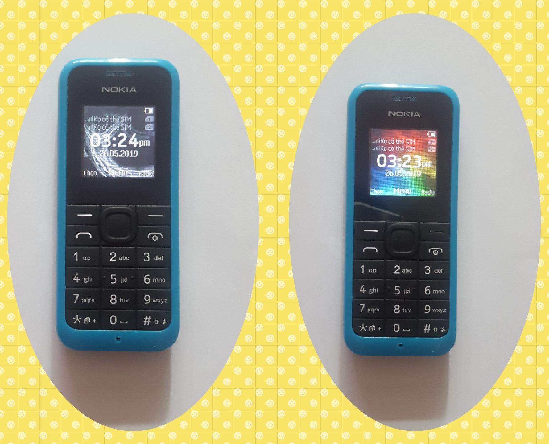 Điện thoại giá rẻ Nokia 105 - 2016 - 2 sim 2 sóng - Pin khỏe - Đầy đủ pin sạc - Bảo hành 6 tháng