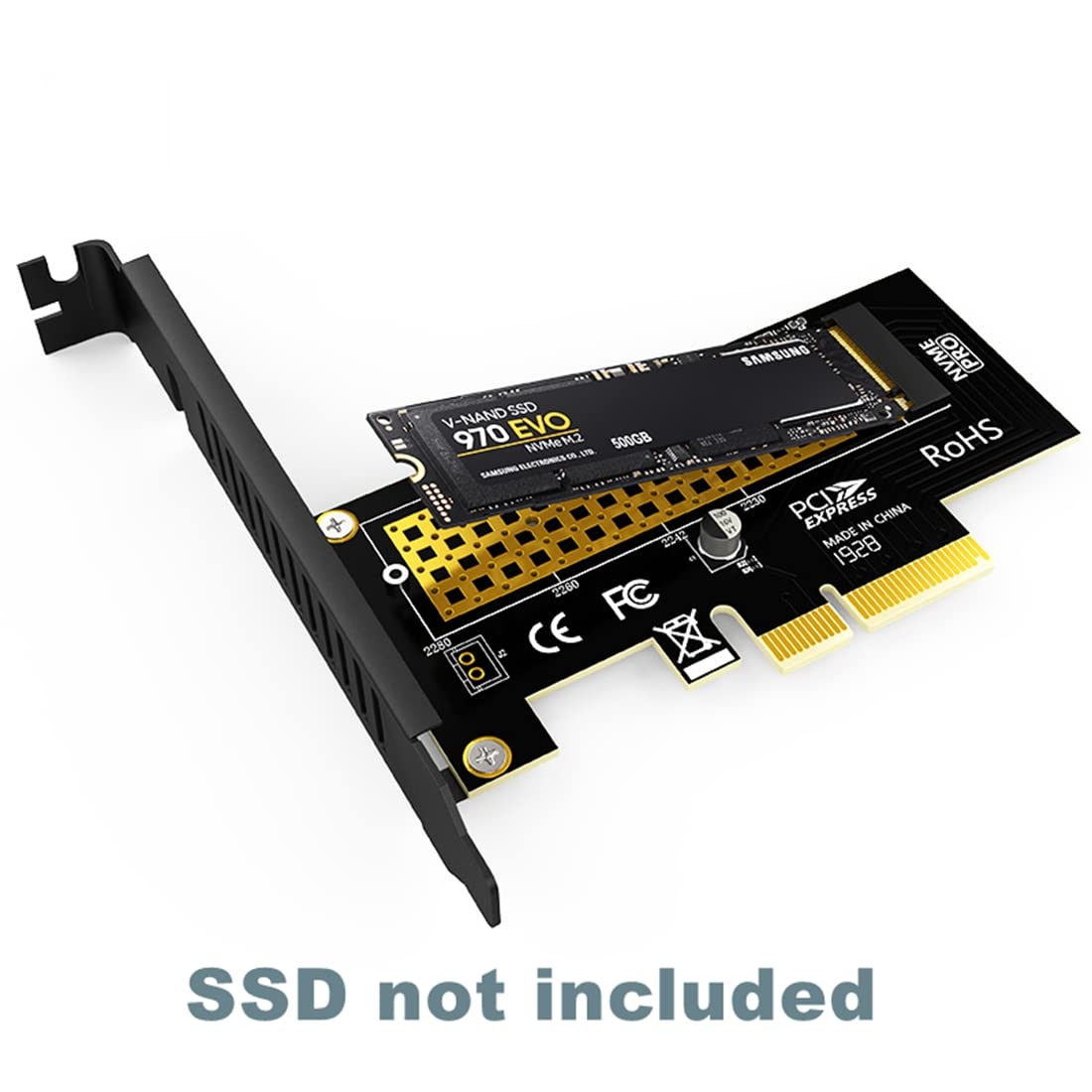 *LAGIHITECH* (NEW) Adapter Chuyển Đổi SSD M2 NVMe To PCIe 3.0 x 4 - Hàng Nhập Khẩu - Bảo Hành 1 Tháng