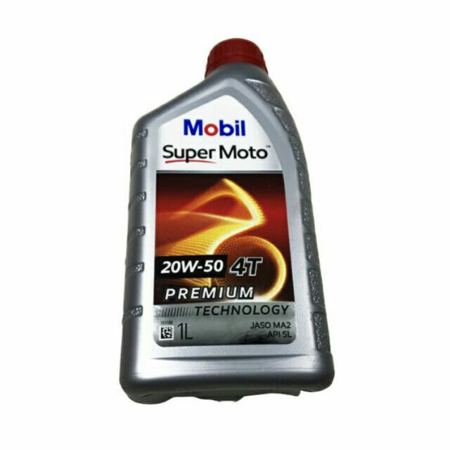 [HCM]Thùng 12 chai Dầu nhớt Mobil Super Moto 20W50 1 lít - dầu nhớt Mobil