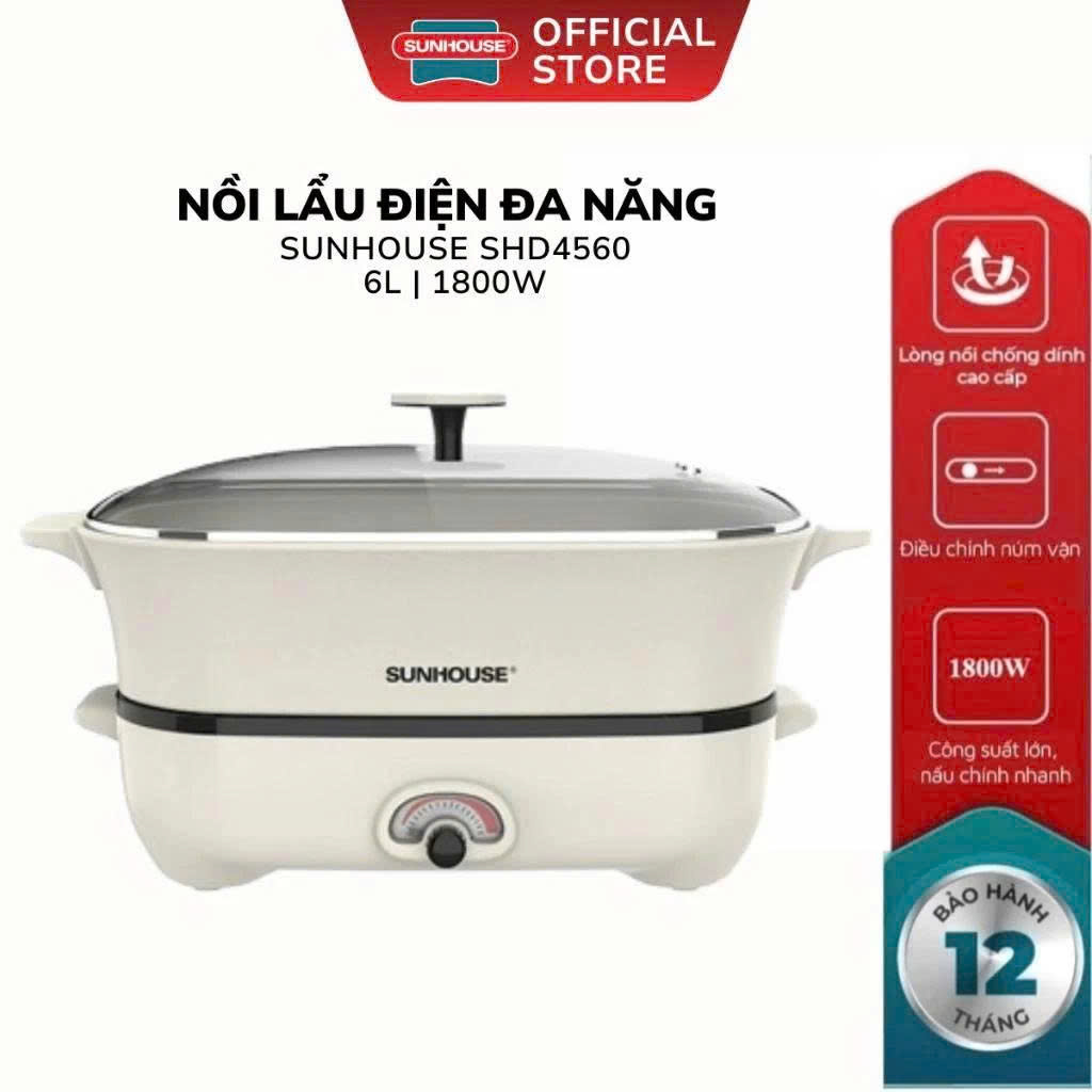 Lẩu điện 6L Sunhouse SHD4560