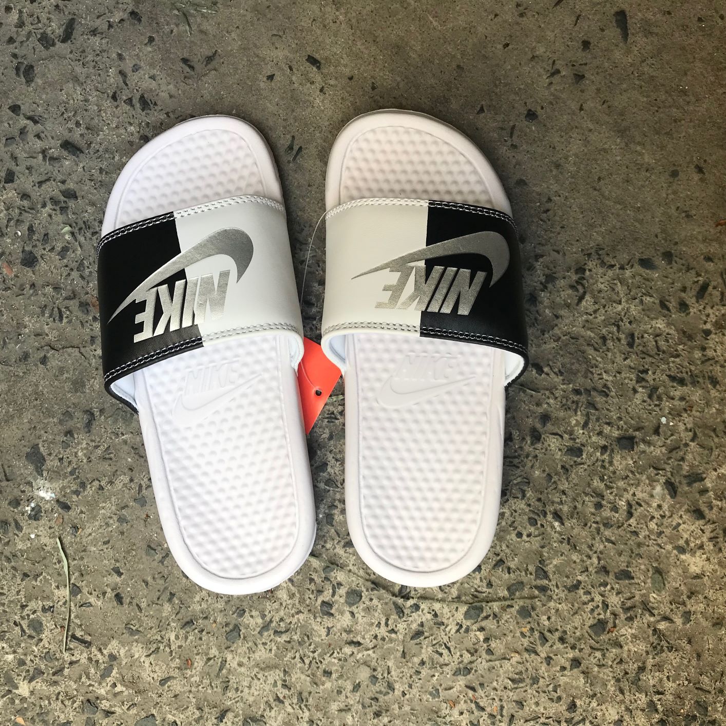 [HCM](tặng hộp ) dép quai ngang - dép nam nữ màu trắng đen hàng đẹp