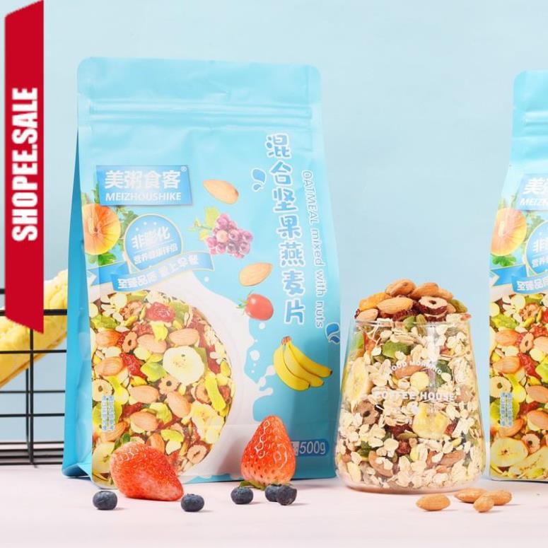 Hàng sẵn giao trong ngày] ngũ cốc sữa chua hoa quả ăn kiêng/ dinh dưỡng mix hạt