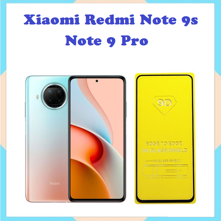 Kính cường lực xiaomi redmi note 9 pro 5g / note 9s / redmi note 9 pro full màn 9d thế hệ mới