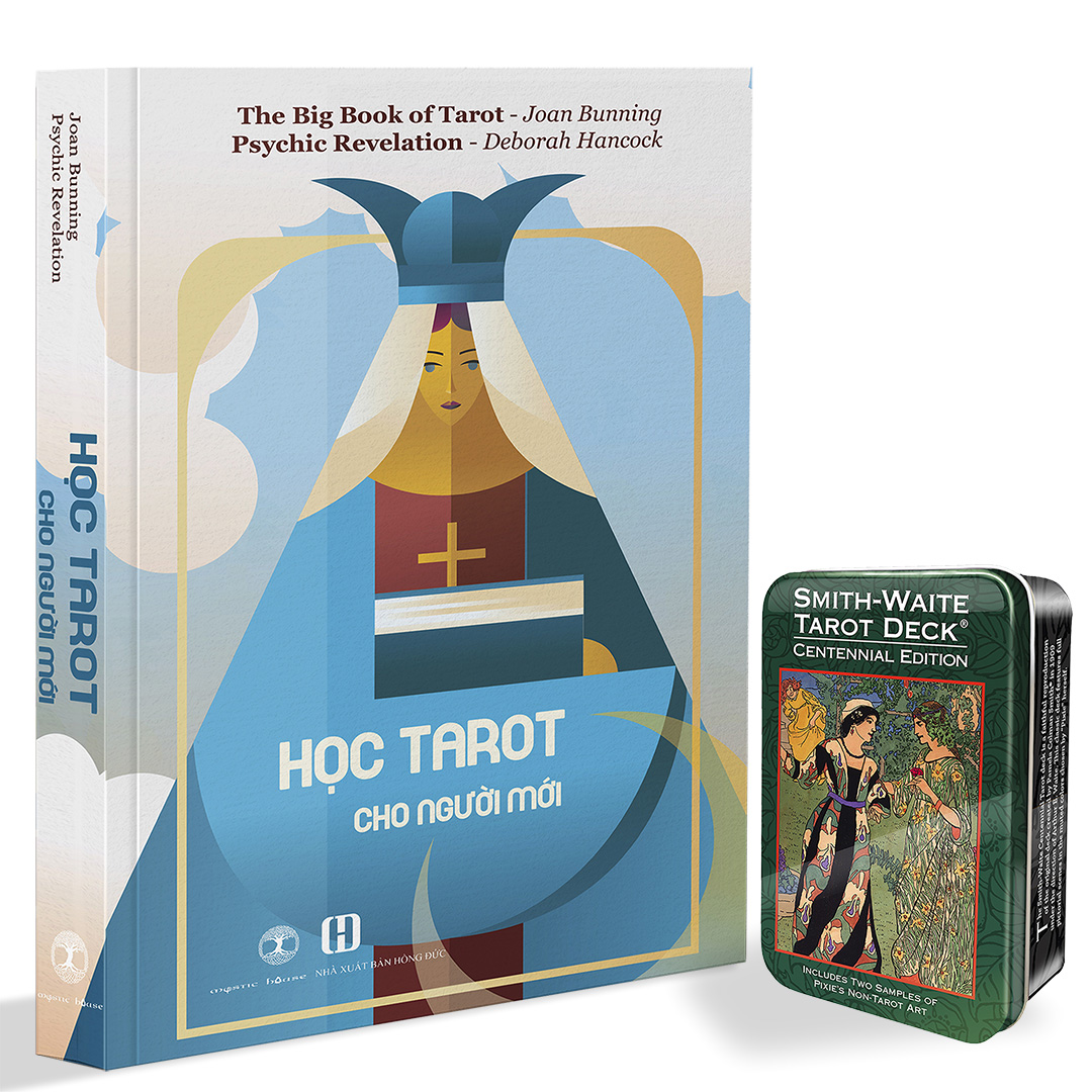 Tarot combo bộ bài smith waite tarot tin edition + học tarot cho người mới - bài gốc authentic chính hãng 100%