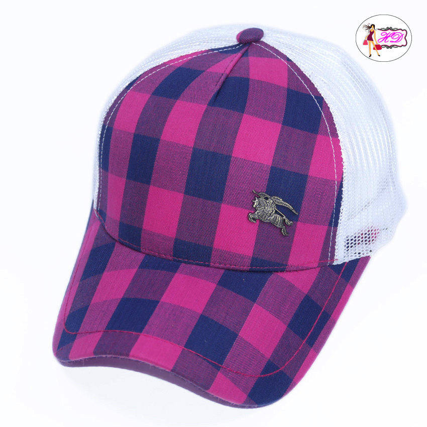 [HCM]Nón kết lưới nam sọc caro thời thượng nhiều màu sắc để lựa chọn logo mặt sắt hình người cưỡi ngựa