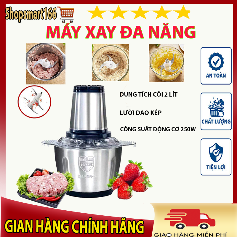 Máy xay thịt đa năng, máy xay thịt innox, máy xay sinh tố cầm tay, máy xay cầm tay mini, máy xay tỏi ớt mini, máy xay thái lát đa năng, máy xay đa năng, máy xay cho bé ăn dặm, máy xay thịt đa năng cối inox 304, dung tíc
