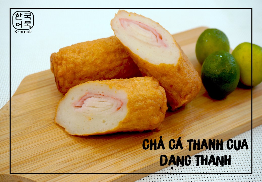 [HCM][CHỈ GIAO TẠI TPHCM] Chả Cá Thanh Cua Hàn Quốc K-omuk Dạng Thanh 300G (có ảnh thật)