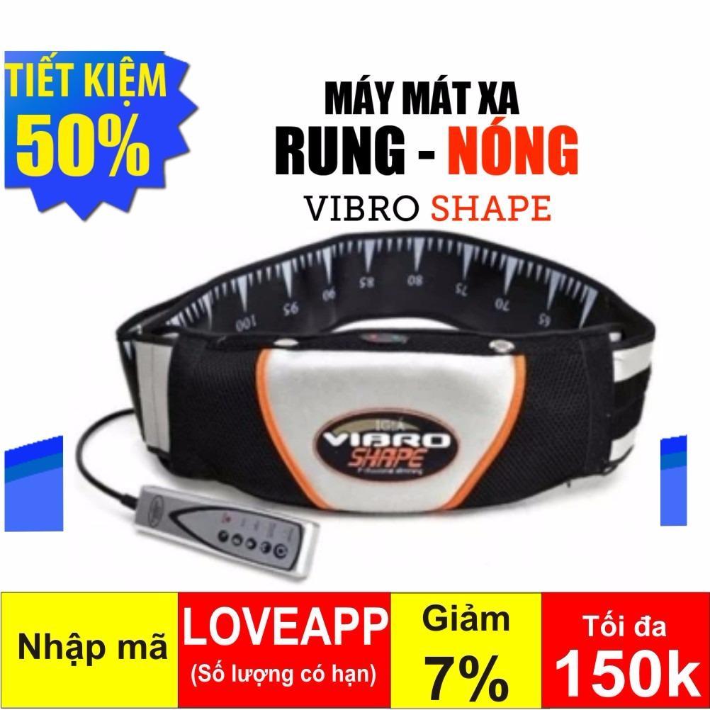Đai massage giảm mỡ bụng Vibro Shape chính hãng giá rẻ, đánh tan mỡ thừa trên toàn cơ thể ĐẶC BIỆT LÀ MỠ VÙNG BỤNG.  giúp thư giãn giảm đau nhức mỏi. GIÁ GIẢM -50% MÙA DỊCH COVIT ( BẢO HÀNH 1 ĐỔI 1 TOÀN QUỐC)