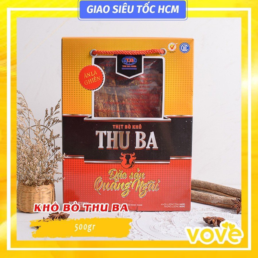 Khô bò thu ba quảng ngãi hộp 500gr