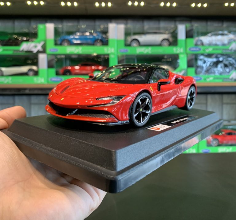 Mô hình xe Ferrari SF90 Stralade tỉ lệ 1:24 hãng Bburago