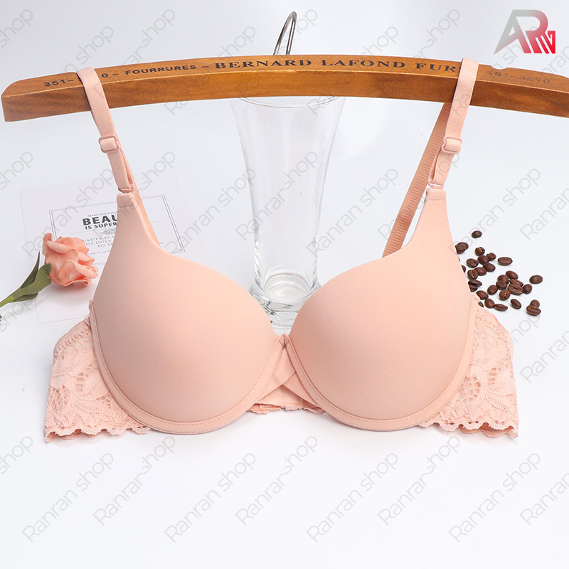 Áo Ngực Trơn Ren Hai Bên Mút Vừa Có Gọng Chính Hãng RanRan