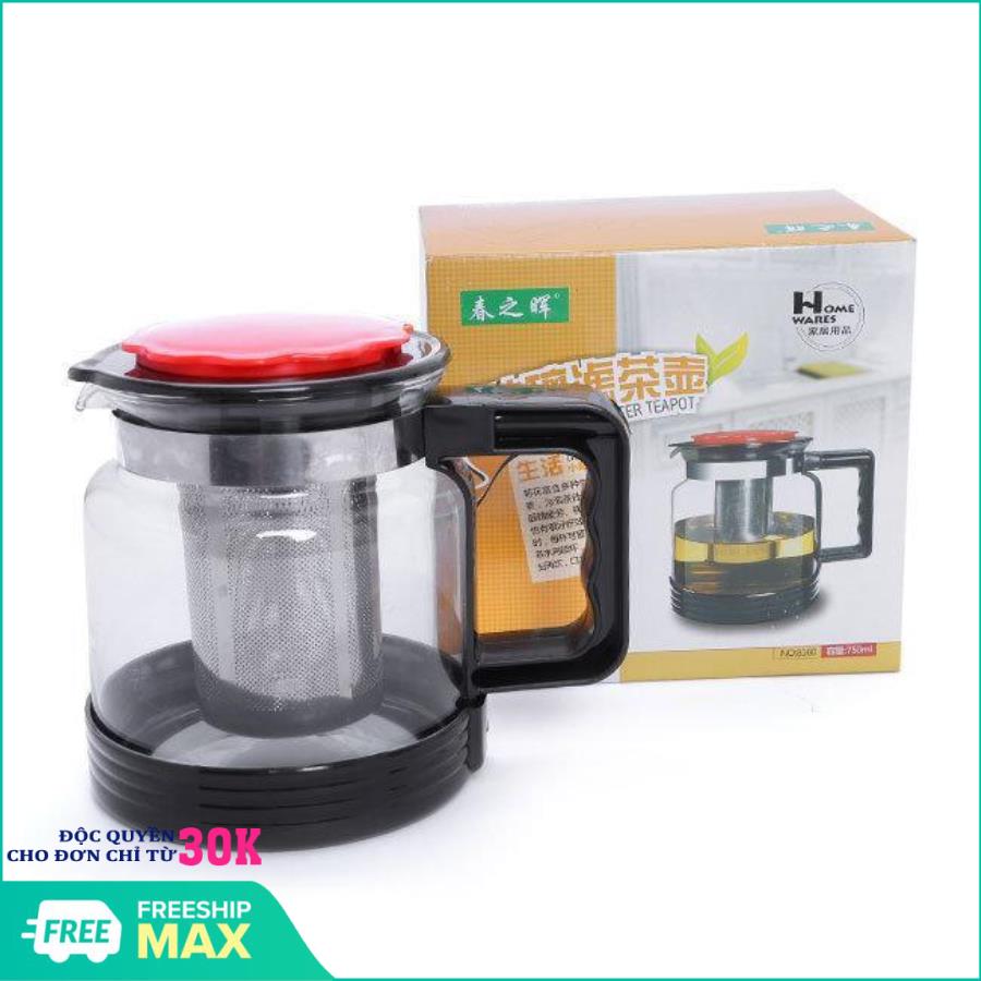 Bình lọc trà- bình ấm trà có lõi lọc 1800ml-bình pha trà và cà phê 1.8l/bình pha trà có lõi lọc cao cấp home wares