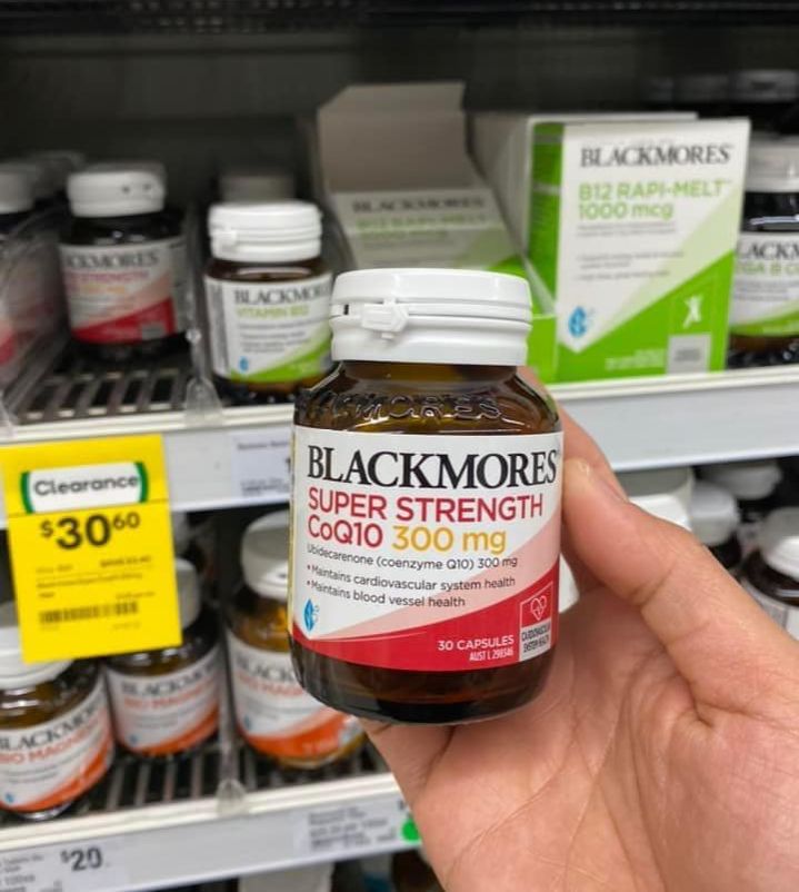 Bổ tim blackmores super strength coq10 300mg 30 viên