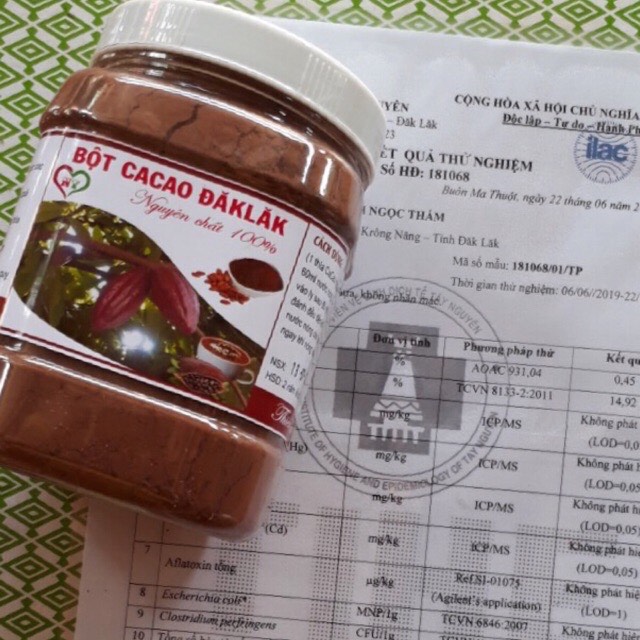 500g bột ca cao nguyên chất đak lak hàng loại ngon sánh mịn