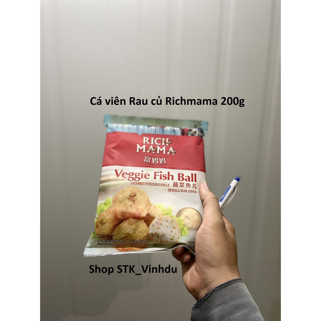 Cá viên rau củ hiệu richmama 200gr
