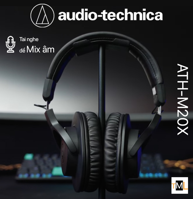 Tai Nghe Chụp Tai Audio Technica ATH-M20x Professional Hifi
