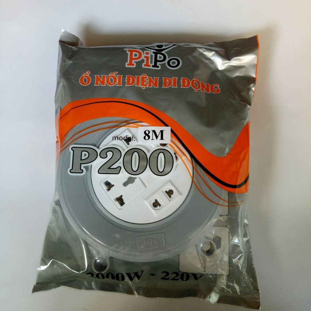 Ổ cắm điện quay 8m pipo p200