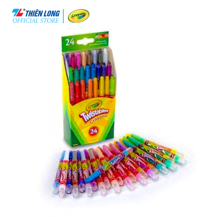 Bộ 24 bút sáp vặn mini Crayola Mini Twistable Crayon