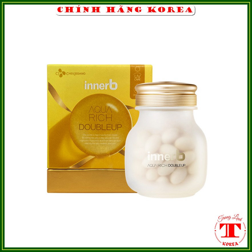 [Mẫu Mới] Viên uống cấp nước Aqua Rich hàn quốc, hộp 70 viên - Bổ sung Collagen và Nước, giúp da căng bóng, mịn màng, trắng sáng - tranglinhkorea